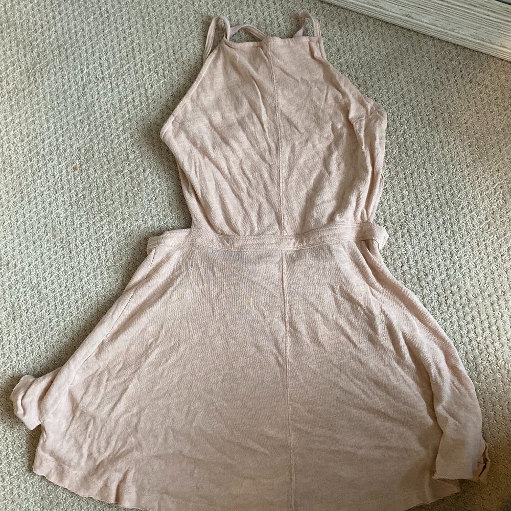 Free People Blush Cut Out Beach Dress